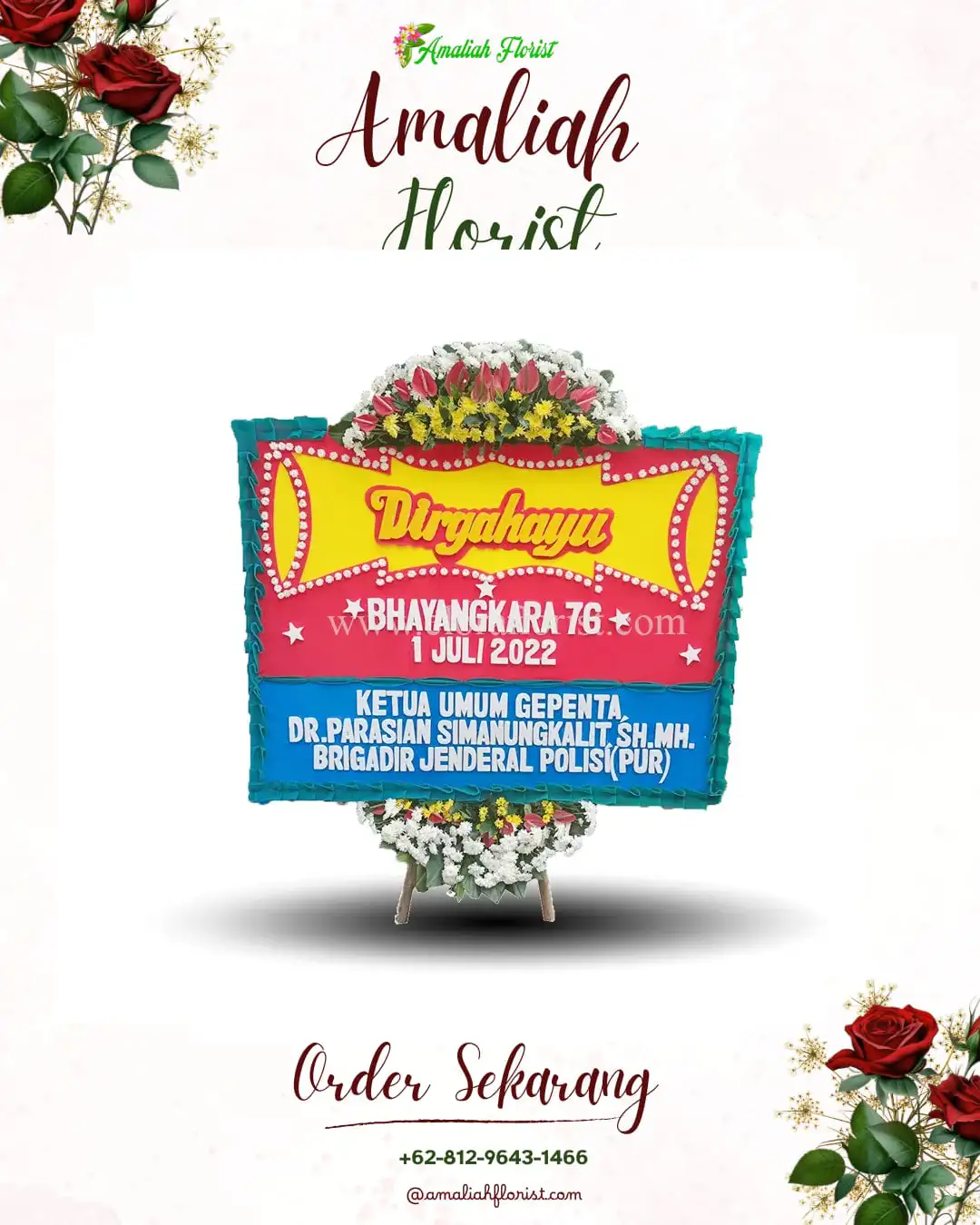 Papan Bunga HUT Ulang Tahun Borangan